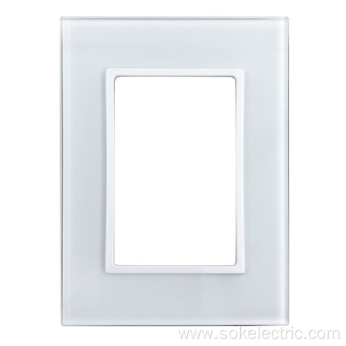 High Quality Glass Front Panel Aristocratic Style Switch Frame